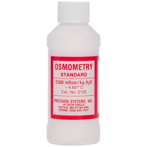 Osmometer Calibration Standard Solution, 2500 milliosmoles, 125 ml bottle