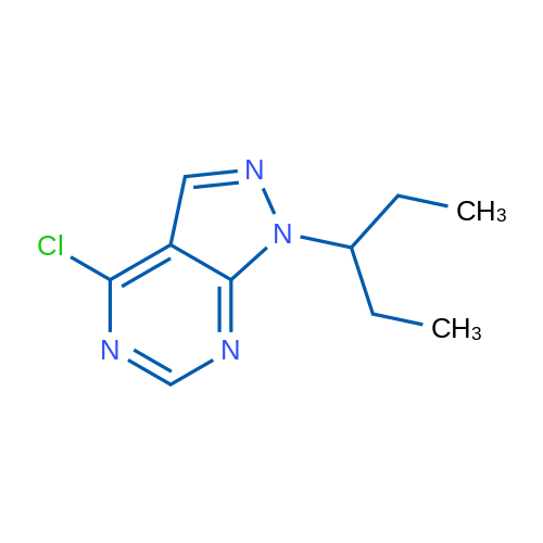 4-Chloro-1-(pentan-3-yl)-1h-pyrazolo[3,4-d]pyrimidine 1g
