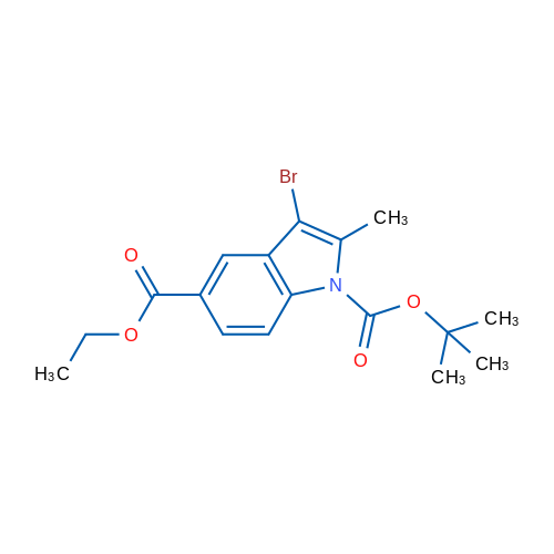 1-(tert-Butyl) 5-ethyl 3-bromo-2-methyl-1H-indole-1,5-dicarboxylate 1g