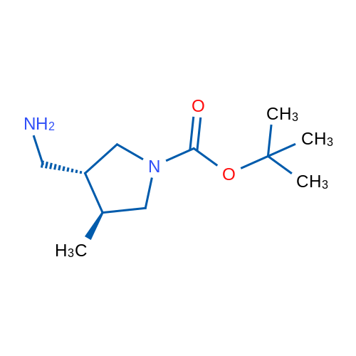 tert-Butyl (3R,4S)-3-(aminomethyl)-4-methylpyrrolidine-1-carboxylate 1g