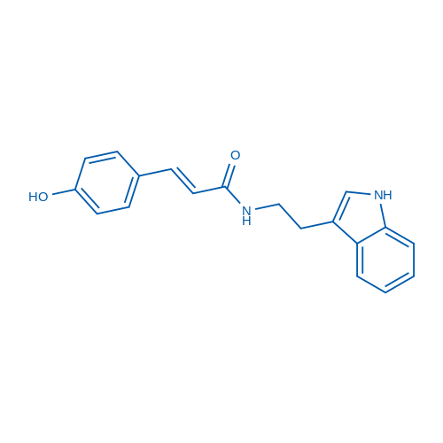 (E)-N-(2-(1H-Indol-3-yl)ethyl)-3-(4-hydroxyphenyl)acrylamide 250mg