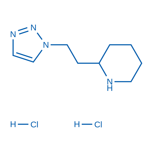 2-(2-(1H-1,2,3-Triazol-1-yl)ethyl)piperidine dihydrochloride 250mg