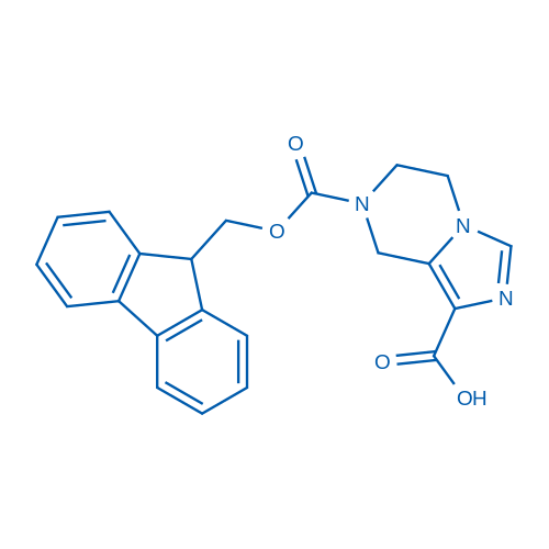 7-(((9H-Fluoren-9-yl)methoxy)carbonyl)-5,6,7,8-tetrahydroimidazo[1,5-a]pyrazine-1-carboxylic acid 50mg