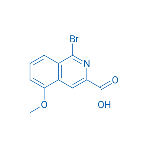 1-Bromo-5-methoxyisoquinoline-3-carboxylic acid 250mg