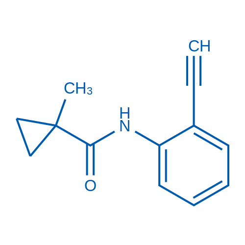 N-(2-Ethynylphenyl)-1-methylcyclopropane-1-carboxamide 50mg