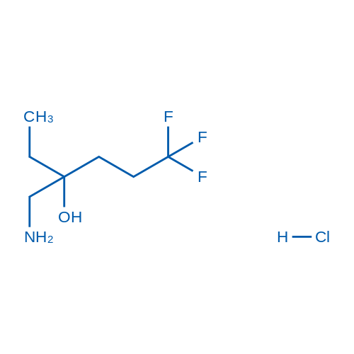 3-(Aminomethyl)-6,6,6-trifluorohexan-3-ol hydrochloride 1g