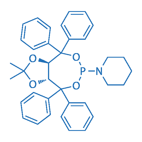 1-((3aR,8aR)-2,2-Dimethyl-4,4,8,8-tetraphenyltetrahydro-[1,3]dioxolo[4,5-e][1,3,2]dioxaphosphepin-6-yl)piperidine 100mg