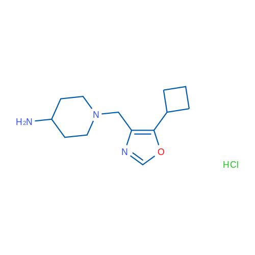 1-((5-Cyclobutyloxazol-4-yl)methyl)piperidin-4-amine hydrochloride 10g