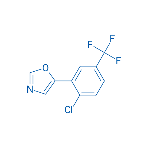 5-(2-Chloro-5-(trifluoromethyl)phenyl)oxazole 250mg