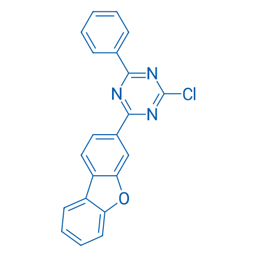 2-Chloro-4-(dibenzo[b,d]furan-3-yl)-6-phenyl-1,3,5-triazine 1g