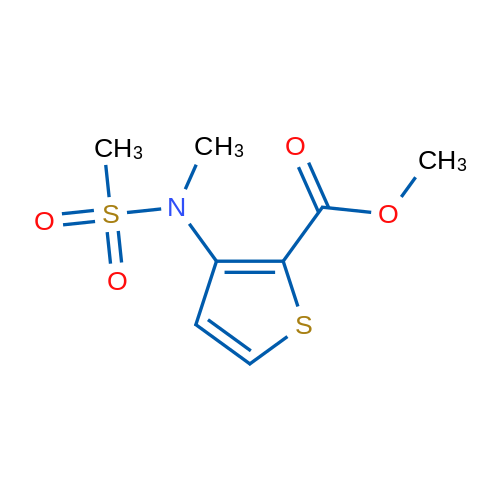Methyl 3-(N-methylmethylsulfonamido)thiophene-2-carboxylate 1g