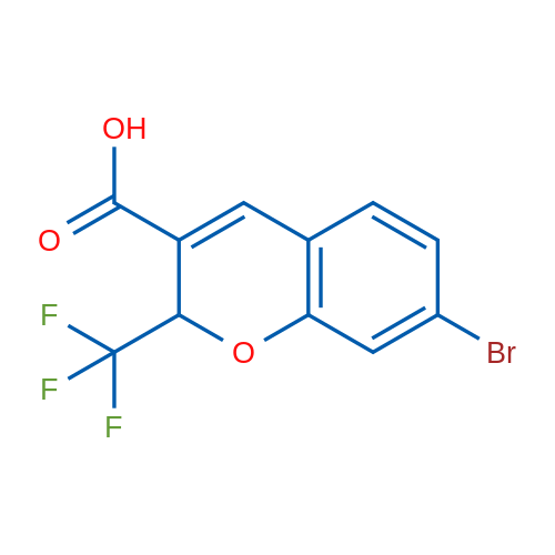 7-Bromo-2-(trifluoromethyl)-2H-chromene-3-carboxylic acid 1g