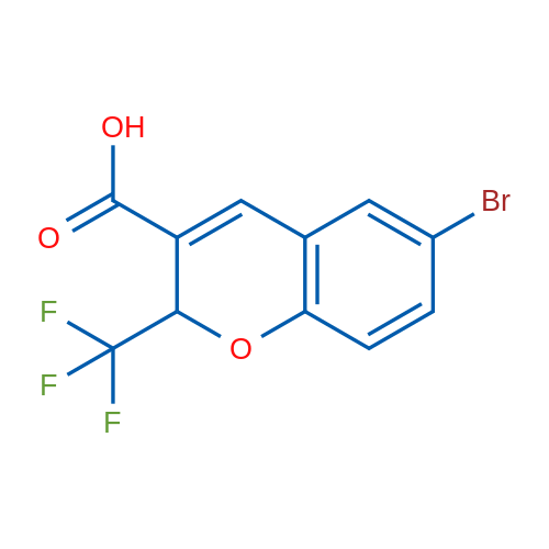 6-Bromo-2-(trifluoromethyl)-2H-chromene-3-carboxylic acid 1g