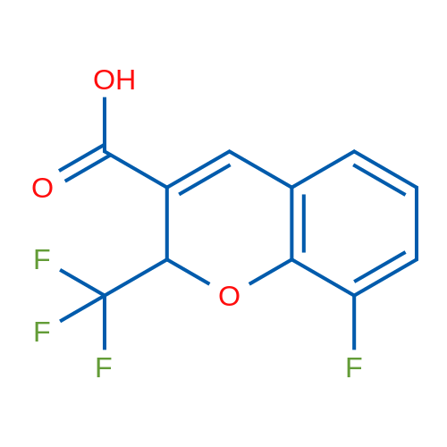 8-Fluoro-2-(trifluoromethyl)-2H-chromene-3-carboxylic acid 1g