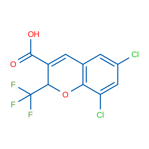 6,8-Dichloro-2-(trifluoromethyl)-2h-chromene-3-carboxylic acid 1g
