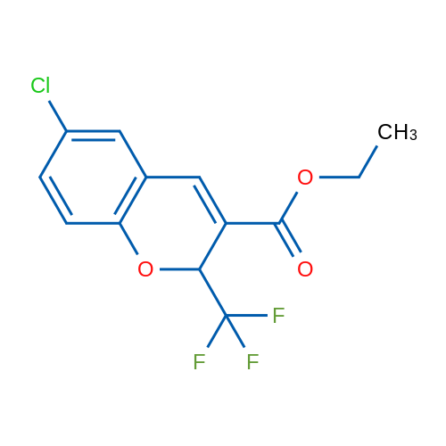 Ethyl 6-chloro-2-(trifluoromethyl)-2H-chromene-3-carboxylate 5g