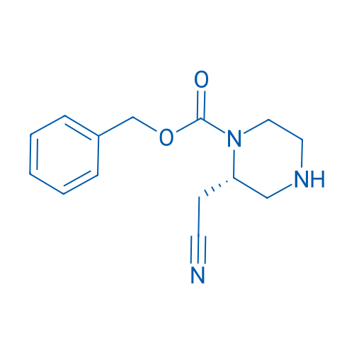 Benzyl (S)-2-(cyanomethyl)piperazine-1-carboxylate 250mg