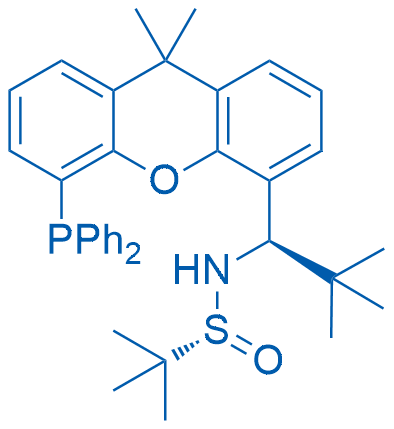 (R)-N-((R)-1-(5-(Diphenylphosphanyl)-9,9-dimethyl-9H-xanthen-4-yl)-2,2-dimethylpropyl)-2-methylpropane-2-sulfinamide 100mg