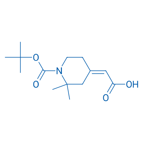 2-(1-(tert-Butoxycarbonyl)-2,2-dimethylpiperidin-4-ylidene)acetic acid 1g