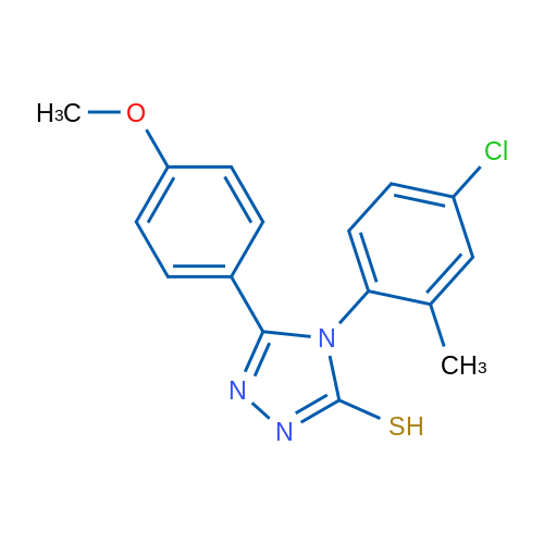 4-(4-Chloro-2-methylphenyl)-5-(4-methoxyphenyl)-4H-1,2,4-triazole-3-thiol 1g