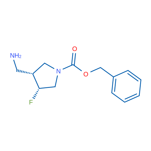 Benzyl (3R,4R)-3-(aminomethyl)-4-fluoropyrrolidine-1-carboxylate 100mg