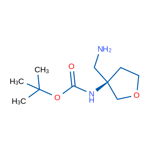 tert-Butyl N-[(3R)-3-(aminomethyl)oxolan-3-yl]carbamate 250mg