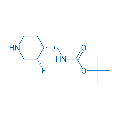 tert-Butyl (((3S,4R)-3-fluoropiperidin-4-yl)methyl)carbamate 250mg