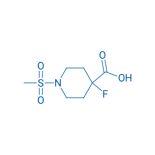 4-Fluoro-1-methanesulfonylpiperidine-4-carboxylic acid 250mg