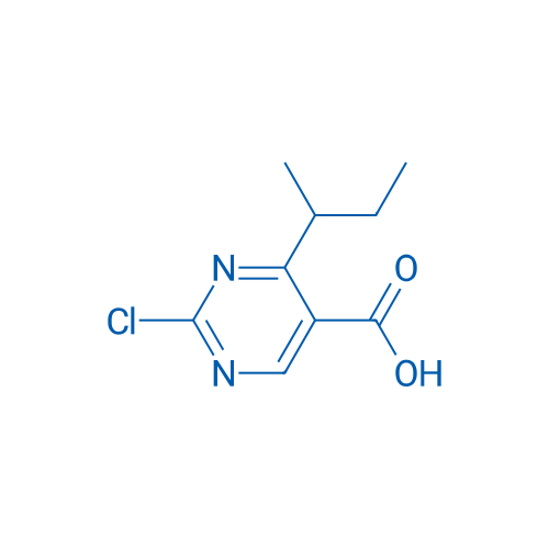 4-(sec-Butyl)-2-chloropyrimidine-5-carboxylic acid 100mg
