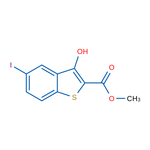 Methyl 3-hydroxy-5-iodobenzo[b]thiophene-2-carboxylate 1g
