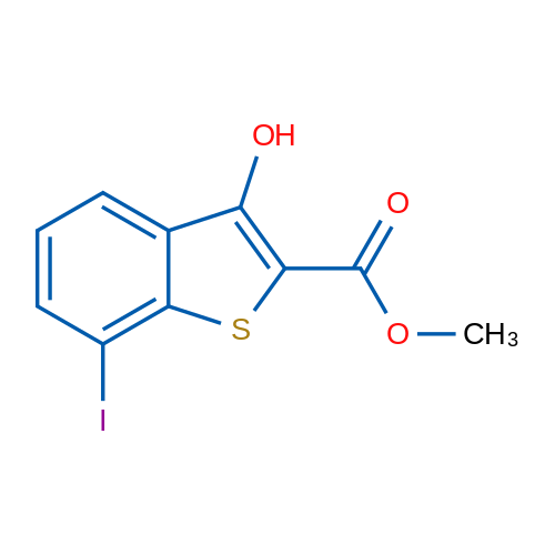 Methyl 3-hydroxy-7-iodobenzo[b]thiophene-2-carboxylate 1g