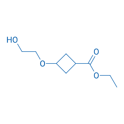 ethyl 3-(2-hydroxyethoxy)cyclobutane-1-carboxylate 250mg