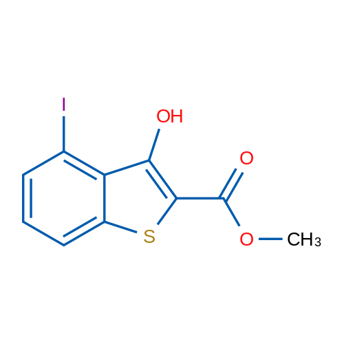 Methyl 3-hydroxy-4-iodobenzo[b]thiophene-2-carboxylate 1g