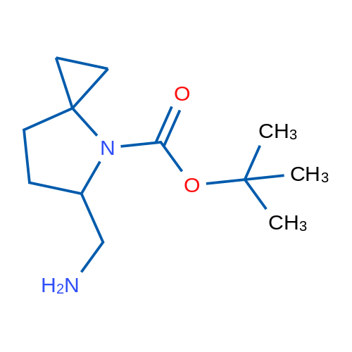 tert-Butyl 5-(aminomethyl)-4-azaspiro[2.4]heptane-4-carboxylate 250mg