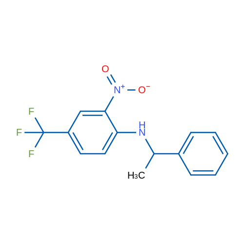 2-Nitro-N-(1-phenylethyl)-4-(trifluoromethyl)aniline 1g