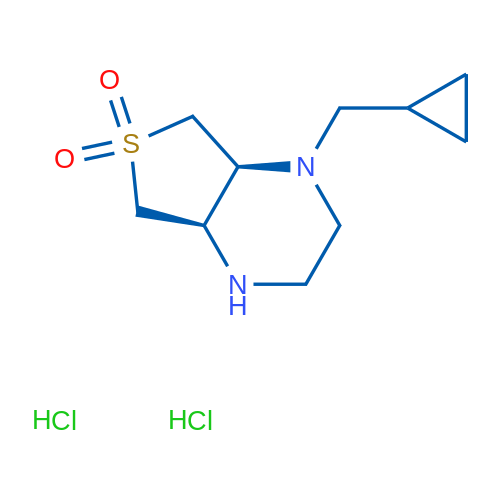 (4Ar,7as)-1-(cyclopropylmethyl)octahydrothieno[3,4-b]pyrazine 6,6-dioxide dihydrochloride 5g