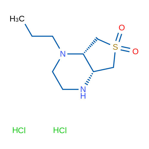 (4Ar,7as)-1-propyloctahydrothieno[3,4-b]pyrazine 6,6-dioxide dihydrochloride 250mg