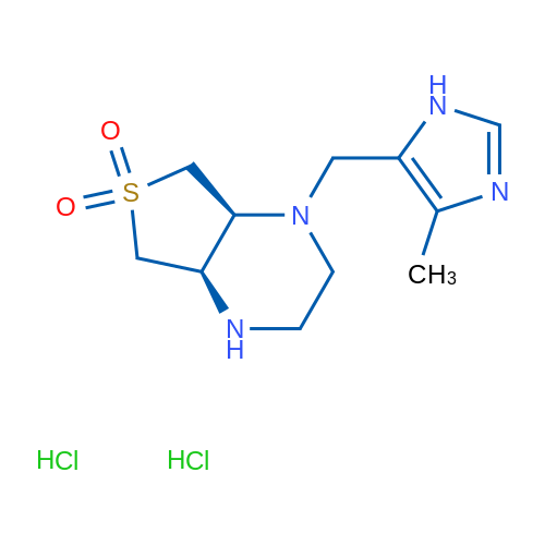 (4Ar,7as)-1-[(4-methyl-1h-imidazol-5-yl)methyl]octahydrothieno[3,4-b]pyrazine 6,6-dioxide dihydrochloride 1g
