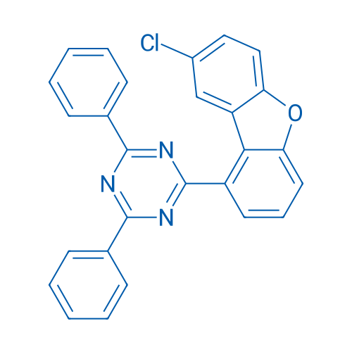 2-(8-Chlorodibenzo[b,d]furan-1-yl)-4,6-diphenyl-1,3,5-triazine 250mg