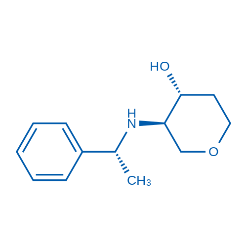 (3R,4R)-3-(((R)-1-Phenylethyl)amino)tetrahydro-2H-pyran-4-ol 250mg