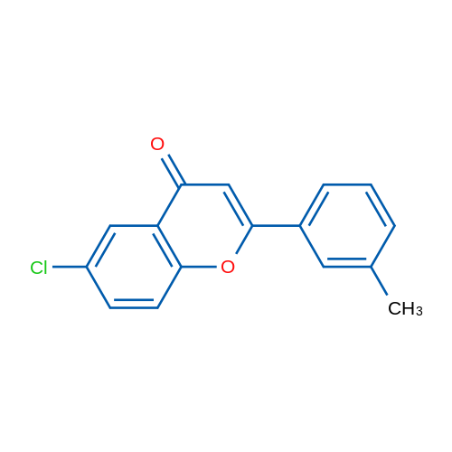 6-Chloro-2-(3-methylphenyl)-4H-chromen-4-one 1g