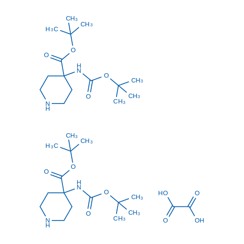 tert-Butyl 4-((tert-butoxycarbonyl)amino)piperidine-4-carboxylate hemioxalate 1g