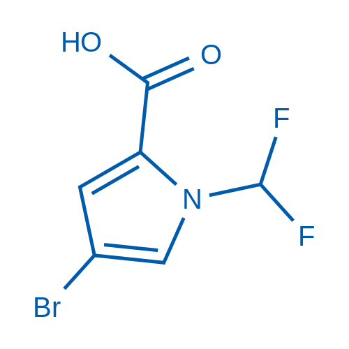 4-BROMO-1-(DIFLUOROMETHYL)-1H-PYRROLE-2-CARBOXYLIC ACID 1g