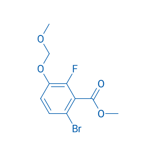 Methyl 6-bromo-2-fluoro-3-(methoxymethoxy)benzoate 250mg