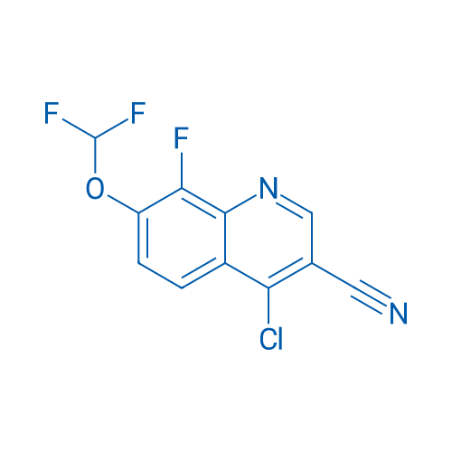 4-Chloro-7-(difluoromethoxy)-8-fluoroquinoline-3-carbonitrile 250mg