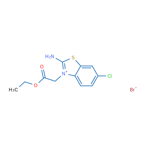 2-amino-6-chloro-3-(2-ethoxy-2-oxoethyl)benzo[d]thiazol-3-ium bromide 250mg