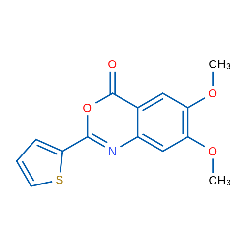 6,7-Dimethoxy-2-(thiophen-2-yl)-4H-3,1-benzoxazin-4-one 1g