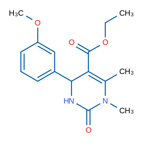 Ethyl 4-(3-methoxyphenyl)-1,6-dimethyl-2-oxo-1,2,3,4-tetrahydropyrimidine-5-carboxylate 5g