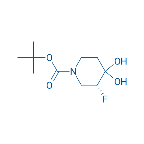 tert-Butyl (R)-3-fluoro-4,4-dihydroxypiperidine-1-carboxylate 100mg