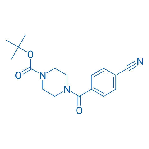 tert-Butyl 4-(4-cyanobenzoyl)piperazine-1-carboxylate 250mg
